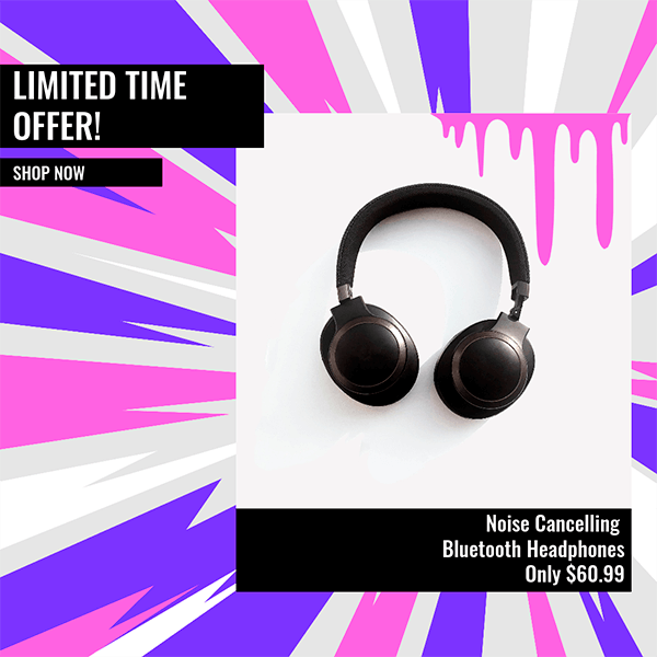 Генератор рекламных баннеров для ограниченного по времени предложения на аудиоустройствах