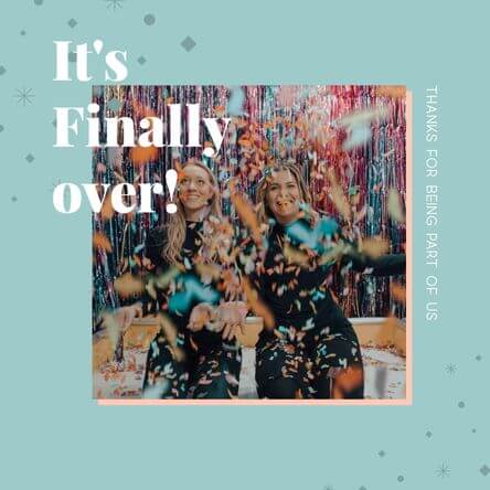 Plantilla de publicación de Instagram para la venta especial de una tienda en año nuevo