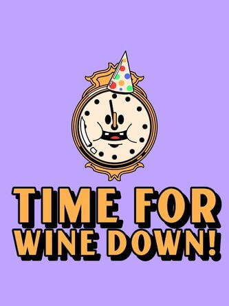 Plantilla de diseño de camiseta con una ilustración de reloj caricaturesca para la víspera de Año Nuevo