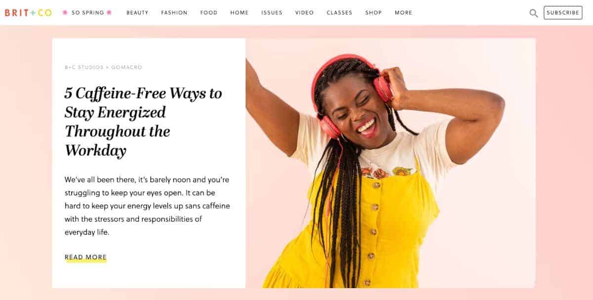 好的博客设计示例