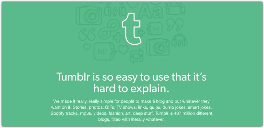 tumblr 免费博客平台