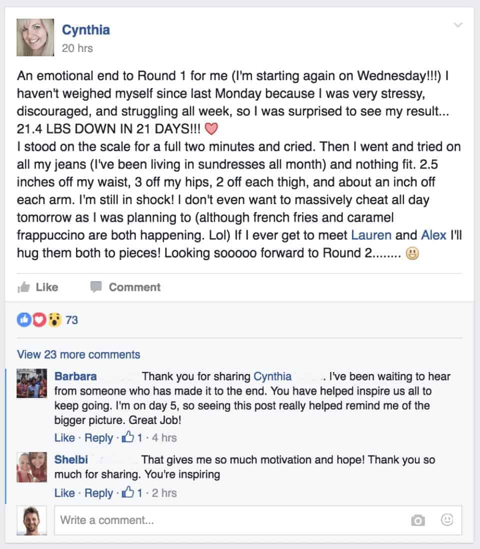 博客产品的减肥见证