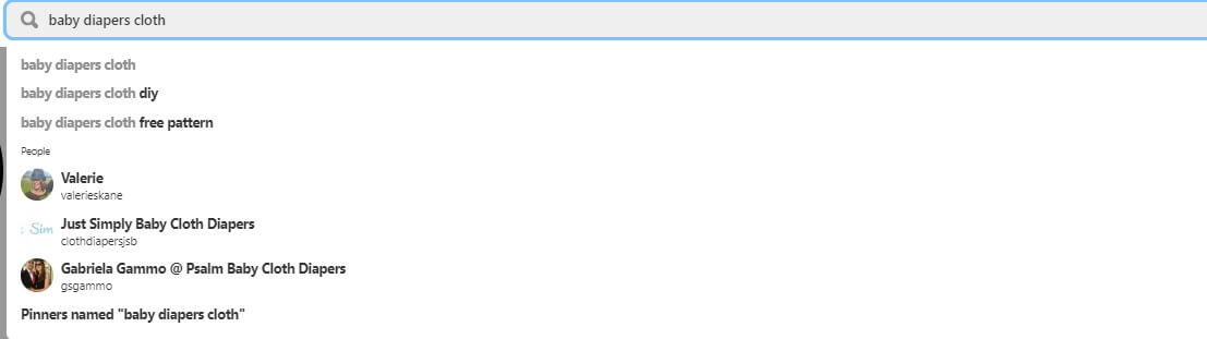 pinterest ricerca per parole chiave pannolini per bambini