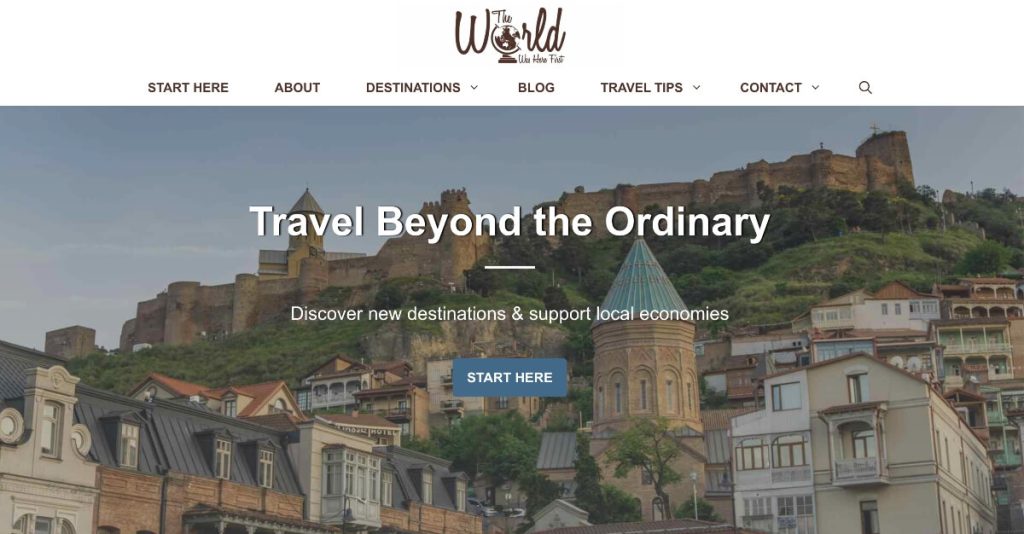 o mundo estava aqui captura de tela do primeiro site