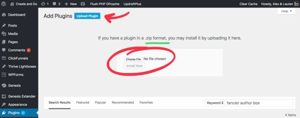 อัปโหลดปลั๊กอินไปยัง wordpress