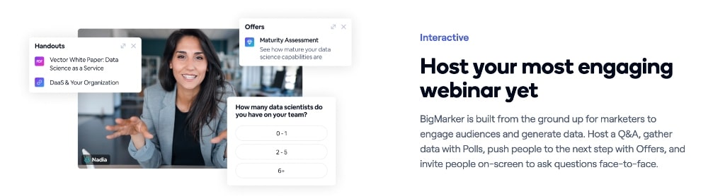 bigmarker 참여 웨비나