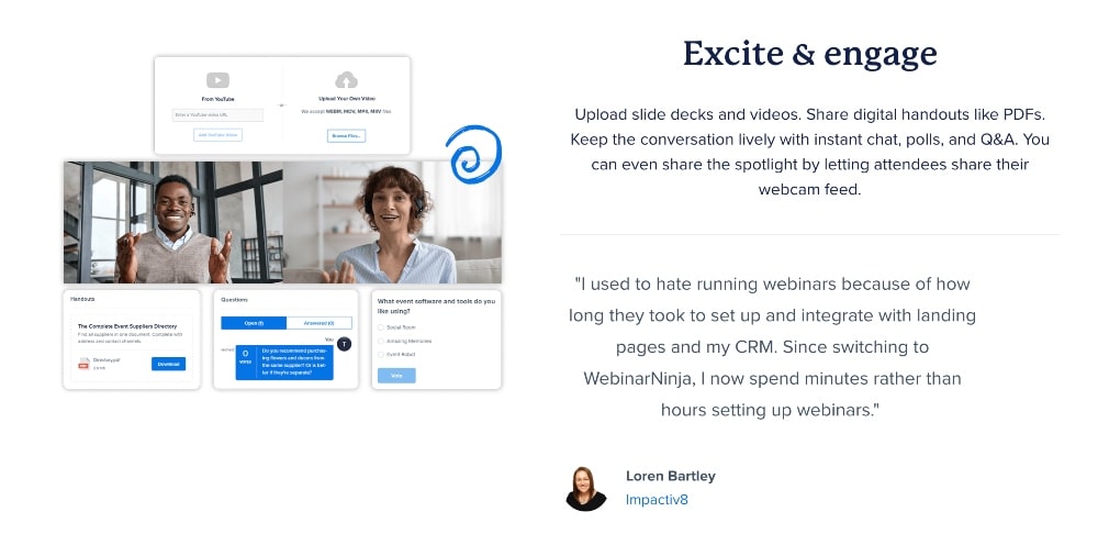 청중과 소통하는 웨비나닌자