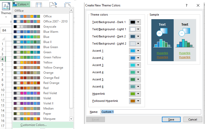 personalizarea culorilor