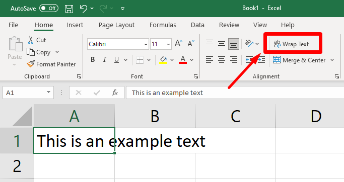 text excel