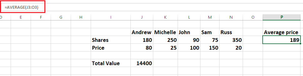 mükemmel ortalamaişlev2