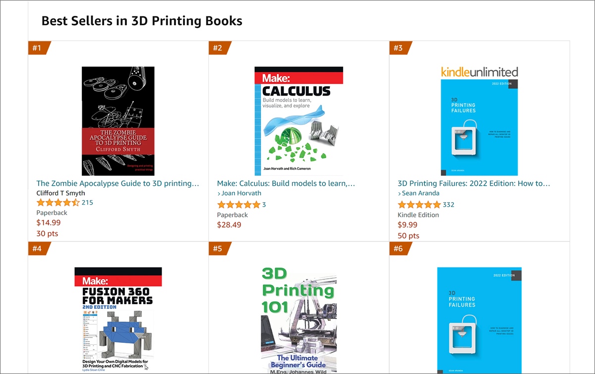 escrever um livro sobre impressão 3D