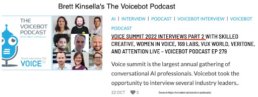Подкаст Бретта Кинселлы The Voicebot