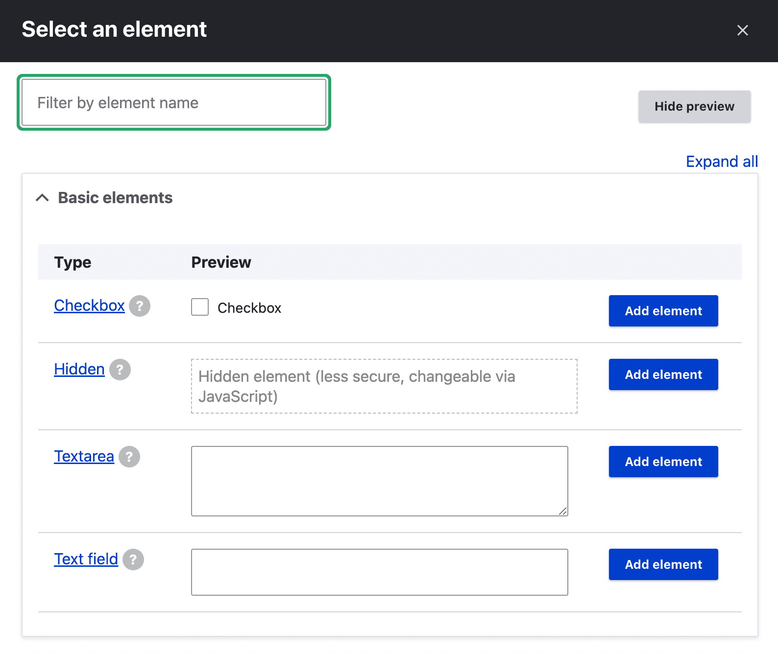 เลือกองค์ประกอบ