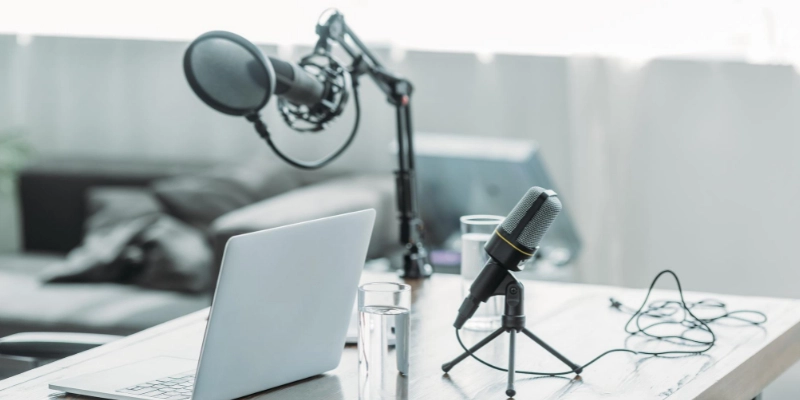 استخدم ميكروفون قلبي الشكل