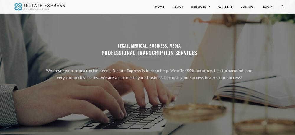 dicter des travaux de transcription express