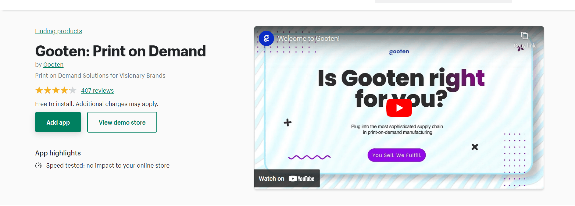 Gooten 按需打印服務