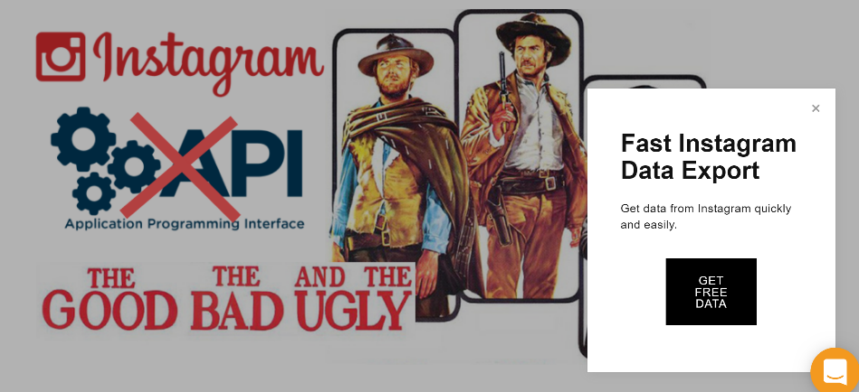 Всплывают данные Instagram