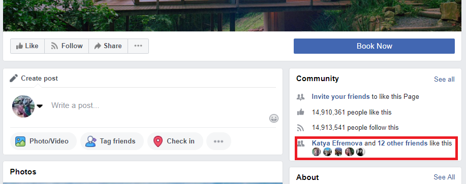 Beispiel für einen Social Proof von Freunden