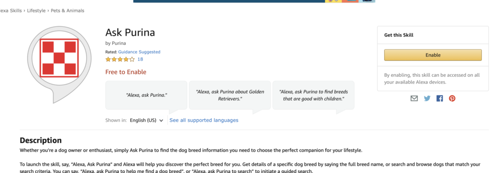 Întrebați Purina Voice Content