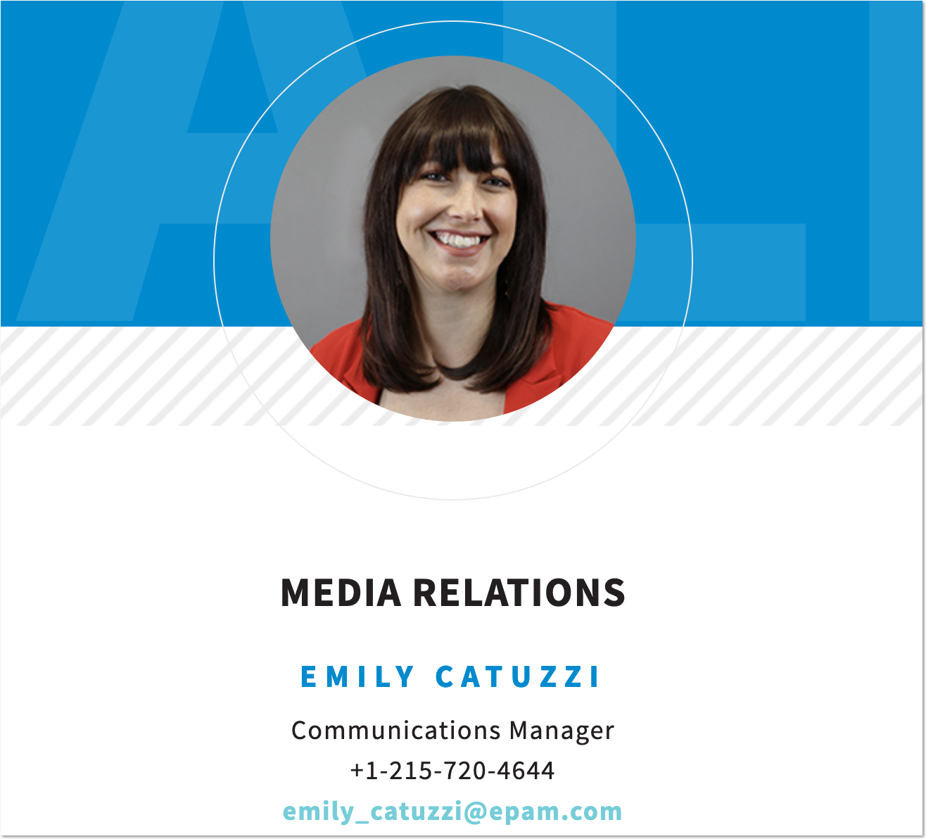 Przykład strony prasowej z kontaktem prasowym