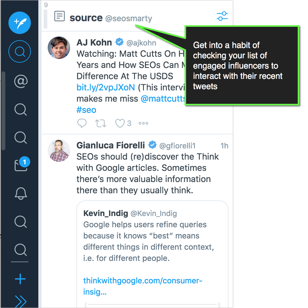 Tweetdeck do interakcji w czasie rzeczywistym