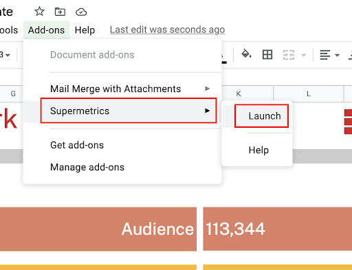 Суперметрики» → «Запуск.