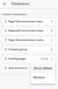 imposta come predefinito