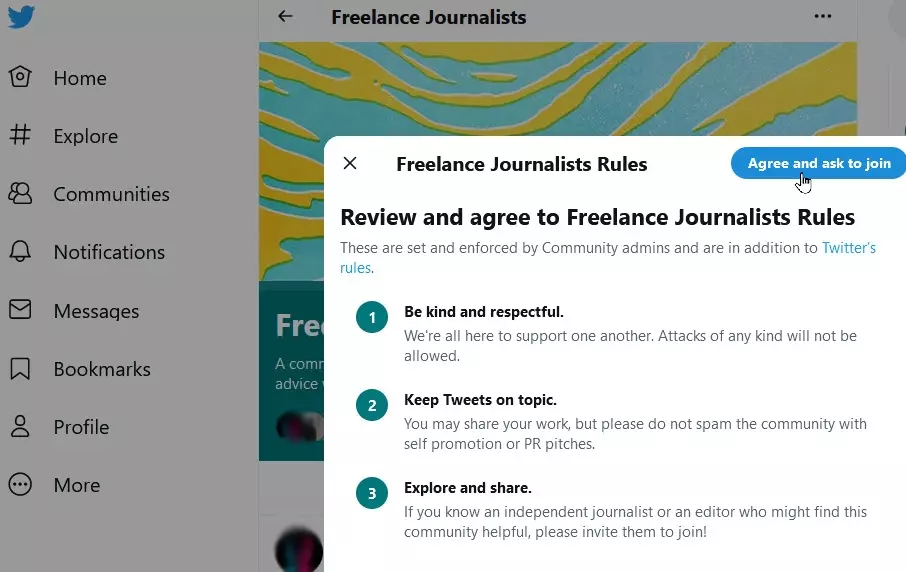 de acord și cereți să vă alăturați agree and ask to join