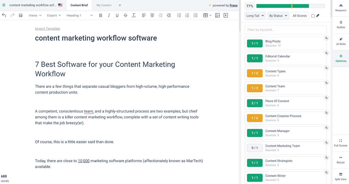 pengoptimalan konten frase