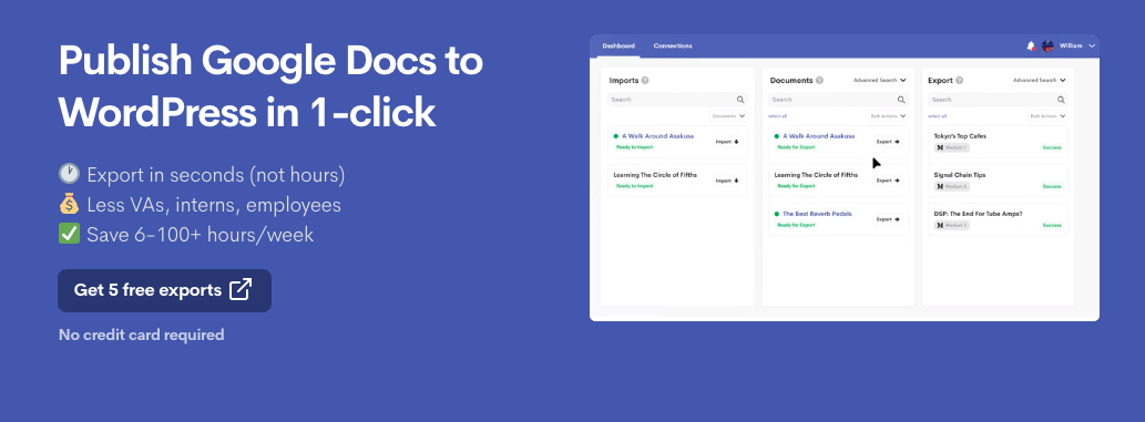 Wordable 主页截图