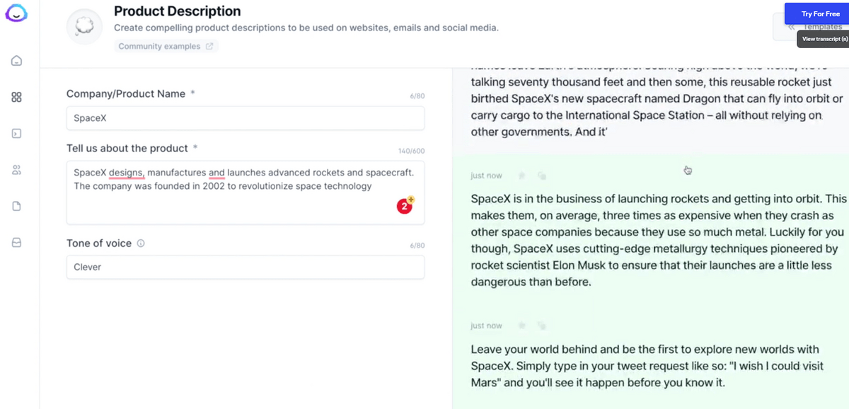 قم بإنشاء محتوى AI في دقائق مع Jasper