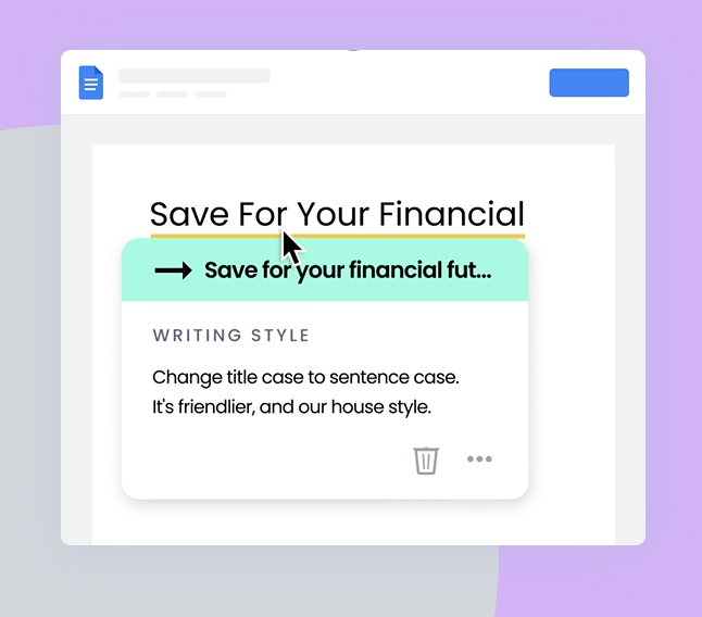 قم بإنشاء وتحسين المحتوى باستخدام Writer