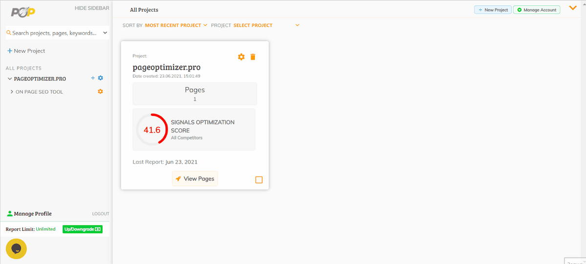 PageOptimizer Pro مفيد لتحديث المحتوى الموجود