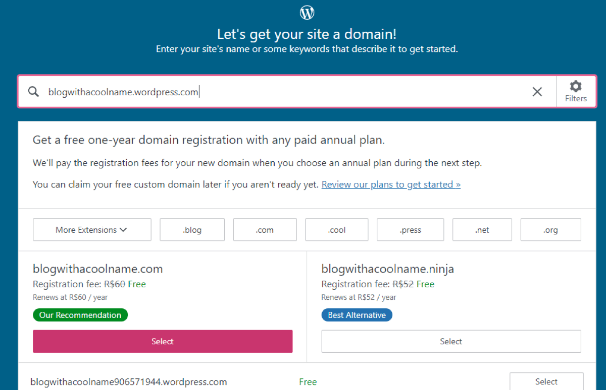 ตัดสินใจเลือกชื่อโดเมนบล็อกที่ดี