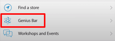Dahi bar randevusu için dahi bar seçeneğine tıklayın