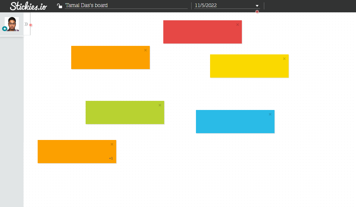 Espace de travail Stickies.io