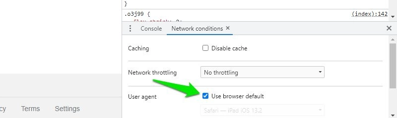 Deaktivieren Sie die Standardoption des Browsers verwenden