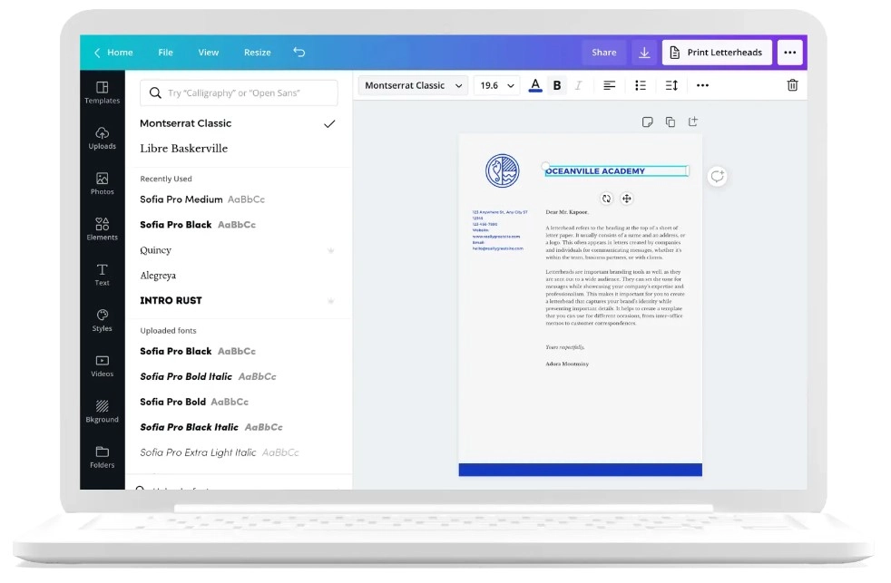 レターヘッドメーカー