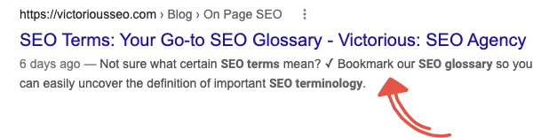 contoh deskripsi meta untuk dasar-dasar seo di halaman