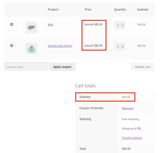 application automatique de la règle du premier ordre