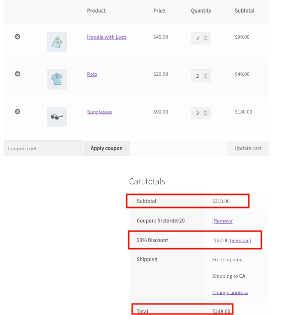 20% de remise appliquée