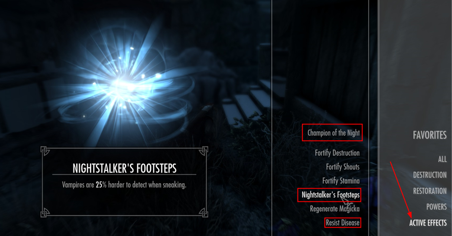способности вампира в скайриме