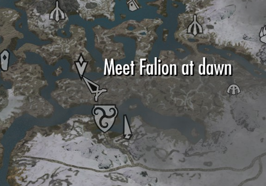 встретить фалиона на рассвете, чтобы вылечить вампиризм в скайриме