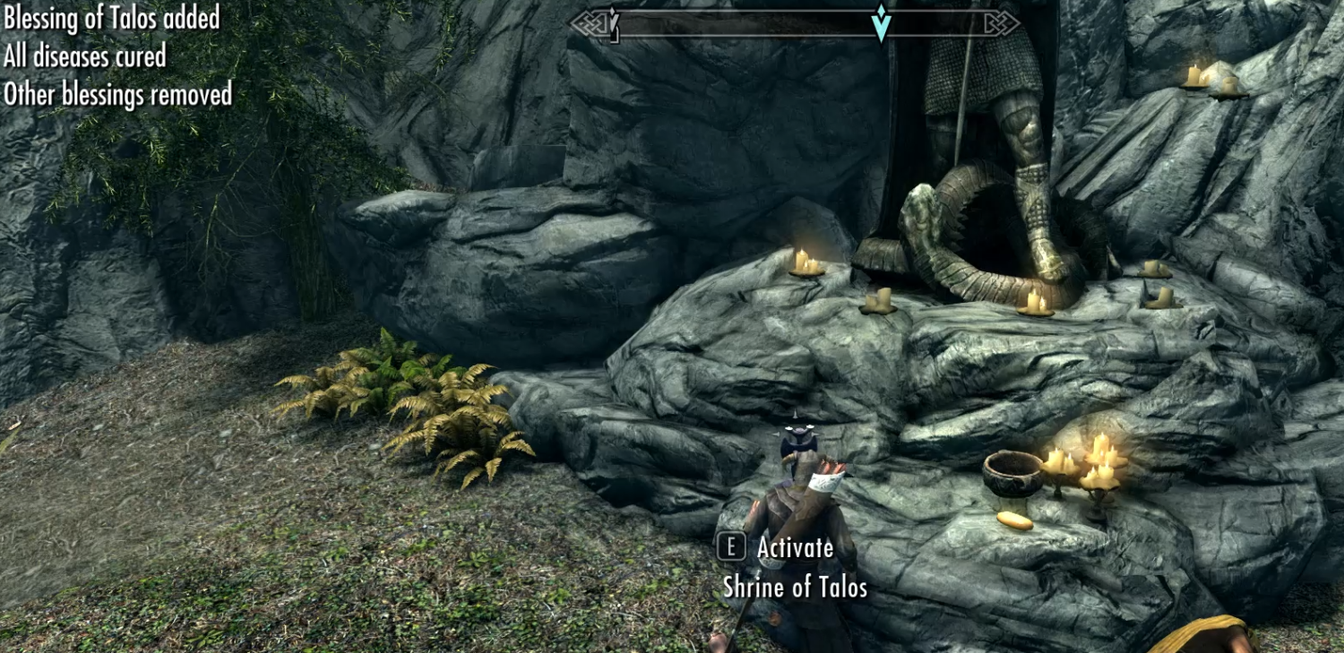 Болезнь лечится молитвами в святилищах Скайрима