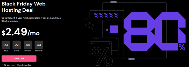 oferta de viernes negro de hostinger