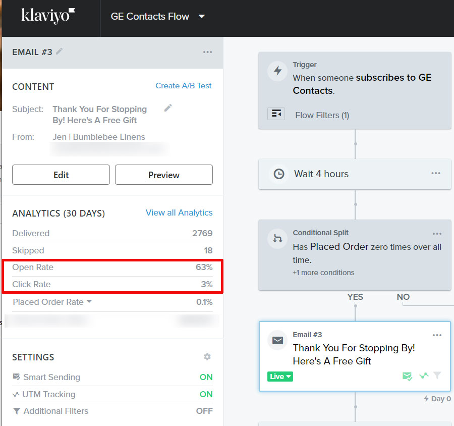 Retention.com открывается и кликает