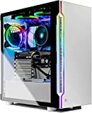 Skytech Gaming Archangel Gaming Computer PC Desktop – Ryzen 5 5600X 3,7 GHz, RTX 3060 TI 8G, 1 TB NVMe SSD, 16 GB DDR4 3200 MHz, RGB-Lüfter, Windows 10 Home 64-Bit, 802.11AC Wi-Fi, Weiß