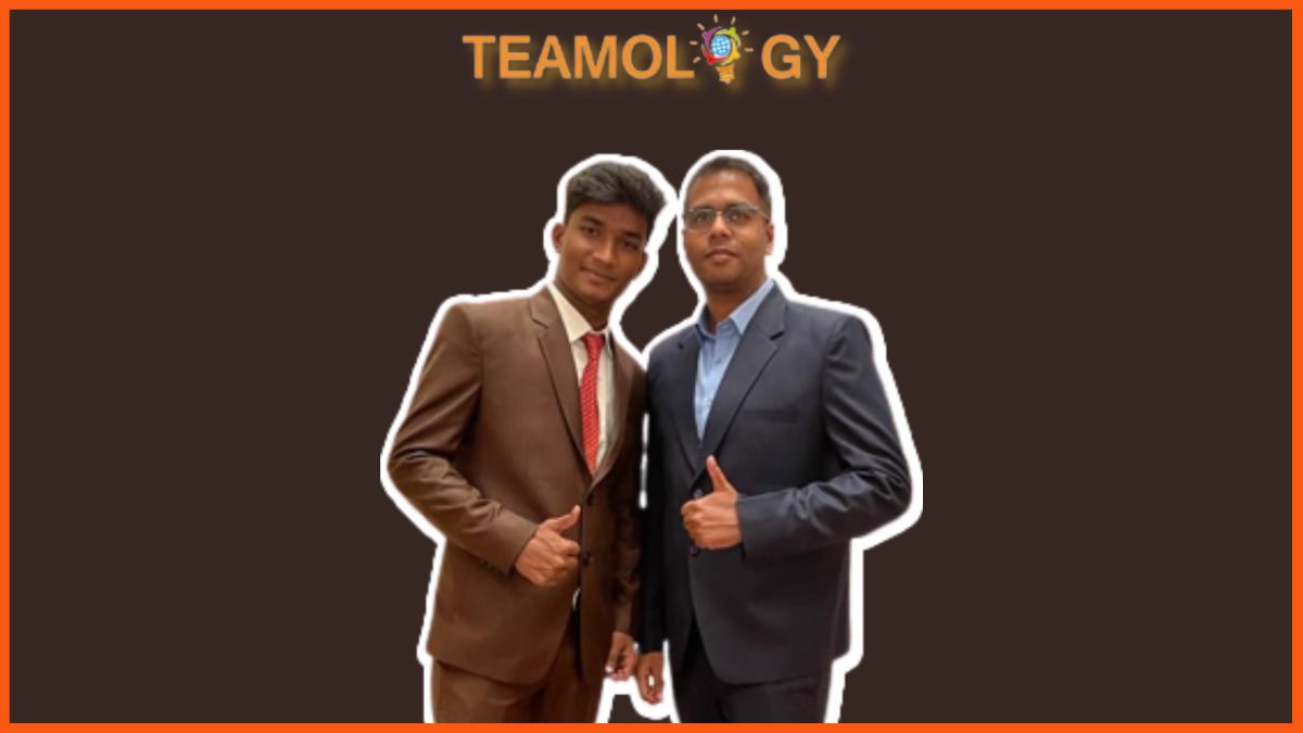 Fundadores da Teamology - Gulrez Alam (à direita) e Md Badshah Ansari (à esquerda)