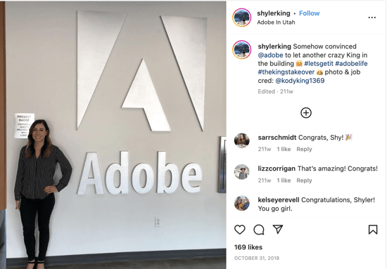 การสนับสนุนพนักงานของ Adobe