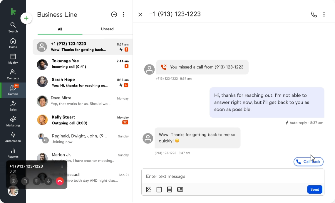 Mantenere la linea di business per la gestione dei clienti
